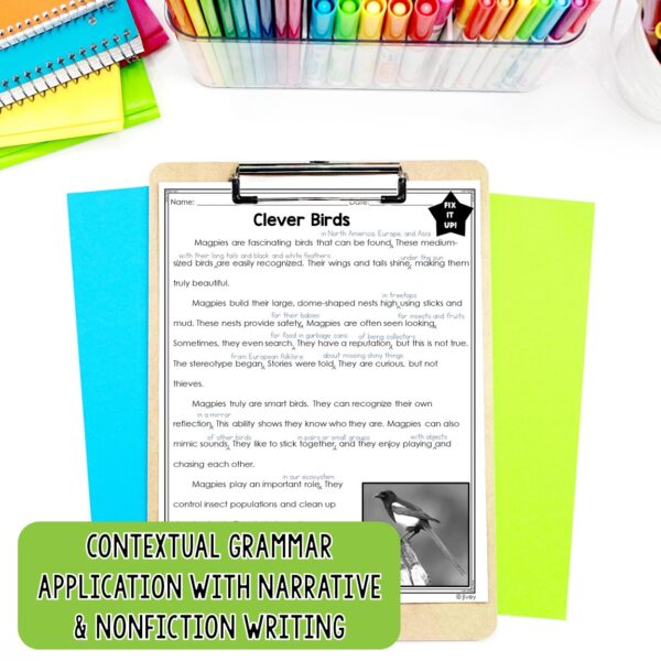 Prepositional Phrases - Grammar In Context Writing Lessons for 2nd / 3rd Grade - Image 2