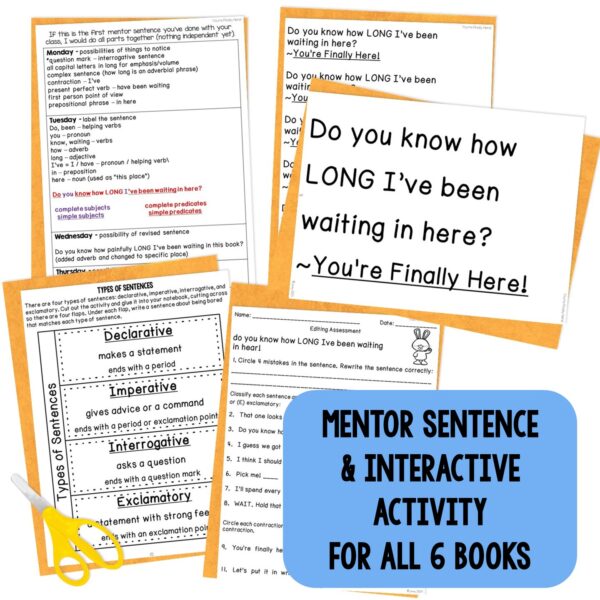 Back to School Read-Aloud Picture Book Activities- Bundle of 6 Mentor Text Units - Image 2