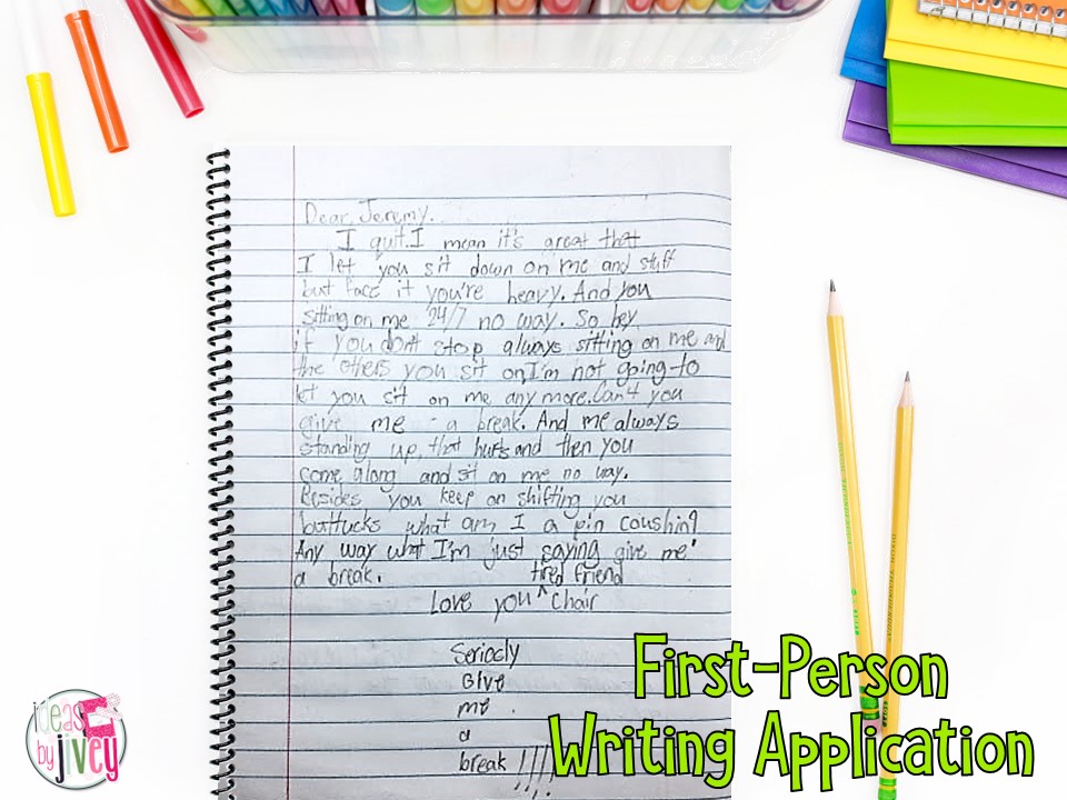 Diary of a Crayon Writing Activity